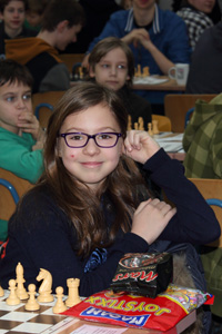 Sofya Pantsernaya - Turniersiegerin und Landesmeisterin U10
